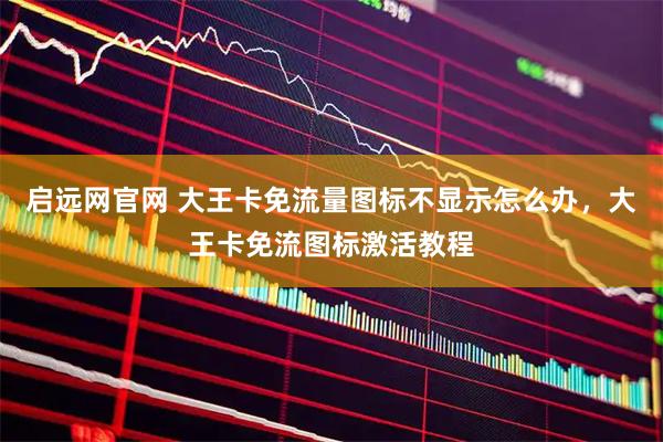 启远网官网 大王卡免流量图标不显示怎么办,大王卡免流图标激活教程
